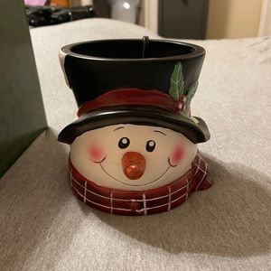 Snowman candle warmer